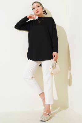 Basic Alt Dikişsiz Tunik Siyah - 100-300 TL Ürünler