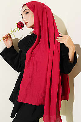 Basic Ayrobin Şal Bordo - Başörtüsü