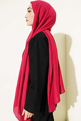 Basic Ayrobin Şal Bordo - Başörtüsü