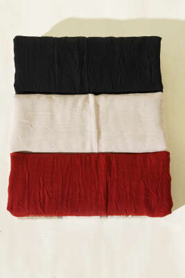 Basic Bambu Kraş 3'lü Eşarp Seti Asorti 2 - MODA KAŞMİR