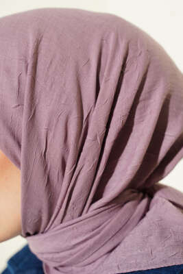 Basic Bambu Kraş Eşarp Açık Lila - Başörtüsü