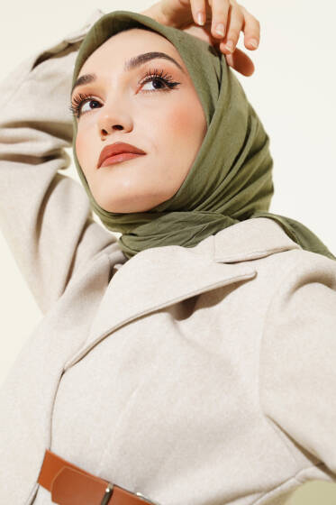 Basic Bambu Kraş Eşarp Çağla Yeşili - Başörtüsü