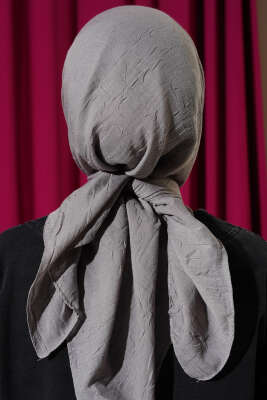 Basic Bambu Kraş Eşarp Kayrak Grisi - Başörtüsü