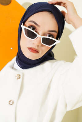 Basic Bambu Kraş Eşarp Koyu Lacivert - Başörtüsü