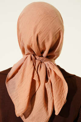 Basic Bambu Kraş Eşarp Latte - Başörtüsü