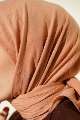 Basic Bambu Kraş Eşarp Latte - Başörtüsü