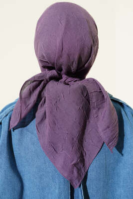Basic Bambu Kraş Eşarp Lila - Başörtüsü