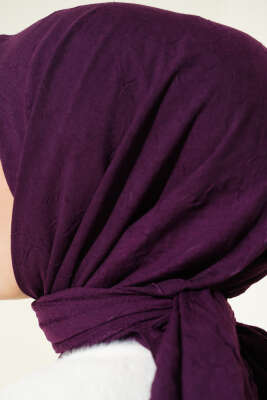 Basic Bambu Kraş Eşarp Mor - Başörtüsü