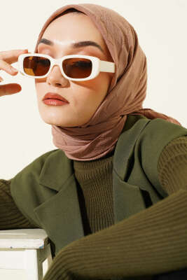 Basic Bambu Kraş Eşarp Vizon - MODA KAŞMİR