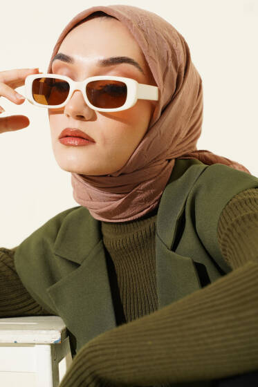 Basic Bambu Kraş Eşarp Vizon - Başörtüsü