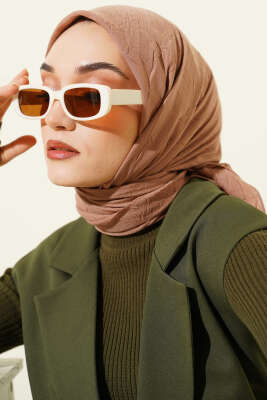 Basic Bambu Kraş Eşarp Vizon - Başörtüsü