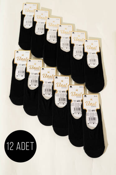 Basic Bayan 12'li Babet Çorap Siyah - Kadın Çorap