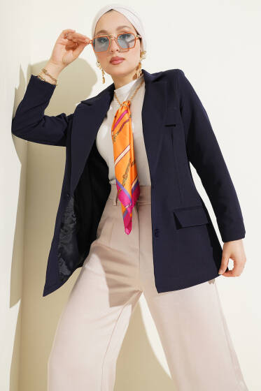 Basic Cepli Ceket Lacivert - Bayram Kombinleri