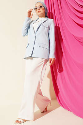 Basic Cepli Ceket Mavi - Bayram Kombinleri