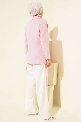 Basic Cepli Ceket Pembe - Bayram Kombinleri