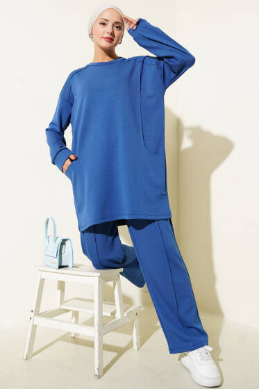 Basic Cepli İkili Takım İndıgo - İkili Takım