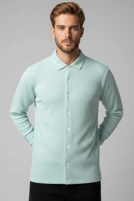 Basic Çizgili Erkek Gömlek Nefti - HİT TİME