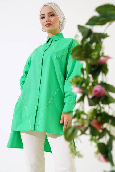 Basic Desenli Gömlek Benetton - Gömlek