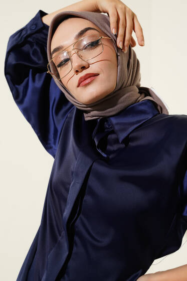 Basic Düz Kışlık Eşarp Vizon - Başörtüsü