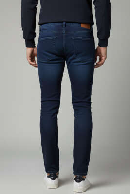 Basic Erkek Kot Pantolon Lacivert - Erkek Pantolon