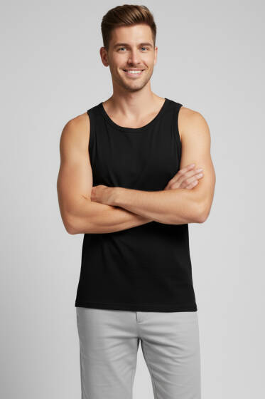 Basic Erkek Sporcu Atlet Siyah - Erkek Atlet