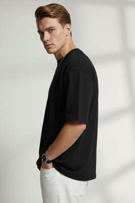 Basic Erkek T-shirt Siyah - Erkek T-shirt