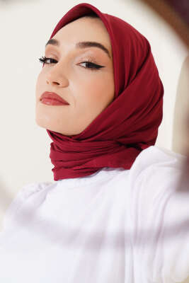 Basic Eşarp Bordo - Başörtüsü