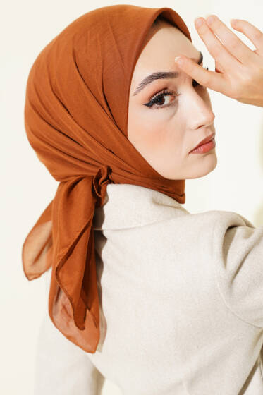 Basic Eşarp Kiremit - Başörtüsü