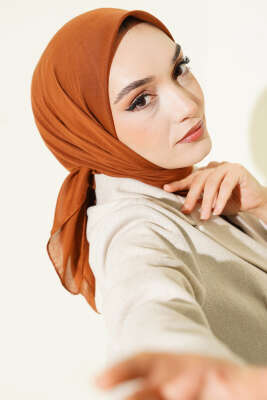 Basic Eşarp Kiremit - Başörtüsü