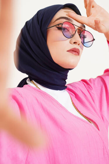 Basic Eşarp Koyu Lacivert - Başörtüsü