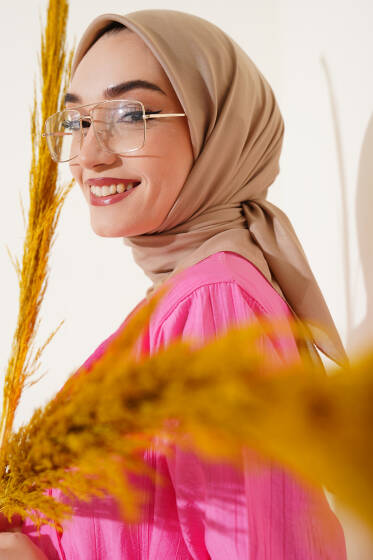 Basic Eşarp Latte -25 - Başörtüsü