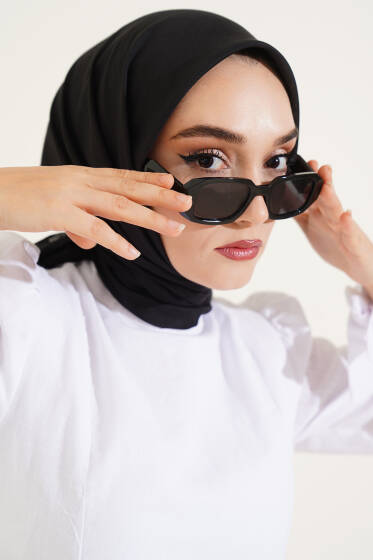 Basic Eşarp Siyah - Başörtüsü