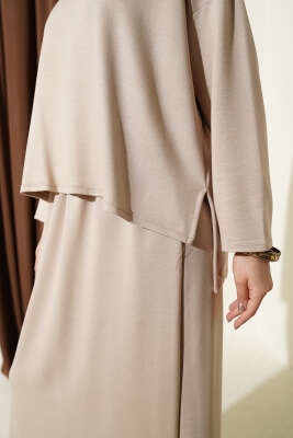 Basic Etekli İkili Takım Bej - İkili Takım