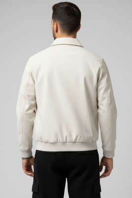 Basic Fermuarlı Erkek Mont Taş - Erkek Mont