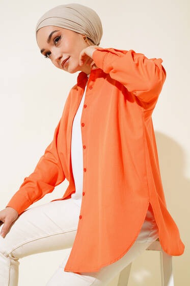 Basic Gömlek Oranj - Gömlek