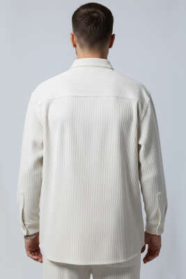 Basic Kadife Erkek Gömlek Taş - Erkek Gömlek