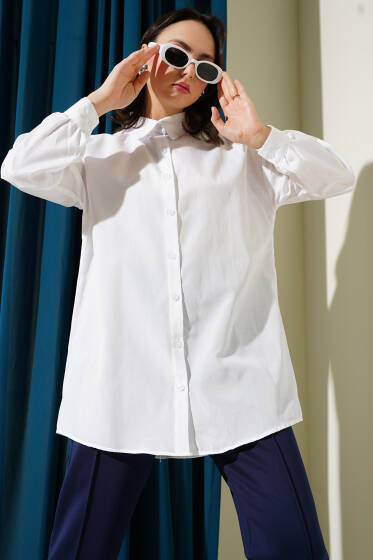 Basic Gömlek Beyaz - Gömlek