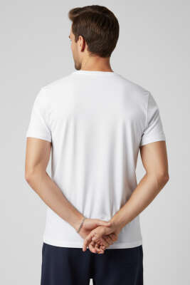 Basic Loyşa Erkek T-shirt Beyaz - Babalar Günü