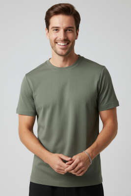 Basic Loyşa Erkek T-shirt Haki 