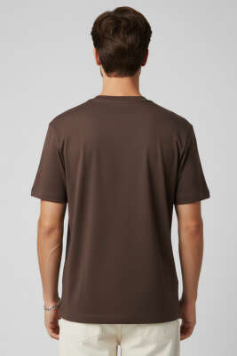 Basic Loyşa Erkek T-shirt Kahve - Yılın Fırsatı