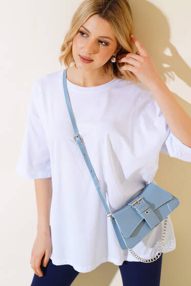 Basıc Oversize T-Shirt Beyaz - Yeni Giyim
