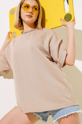Basic Oversize Tshirt Latte 