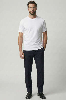 Basic Pamuk Erkek T-shirt Beyaz - Erkek T-shirt