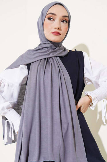Basic Penye Şal Füme - Başörtüsü