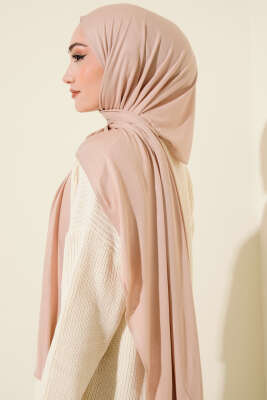 Basic Penye Şal Latte - Başörtüsü