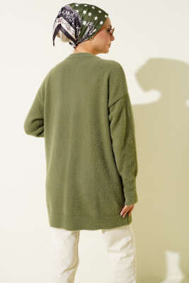 Basic Sakallı Triko Tunik Haki - Tunik