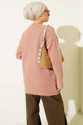 Basic Sakallı Triko Tunik Latte - Tunik