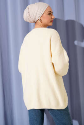 Basic Sakallı Yumoş Triko Tunik Lime - Tunik