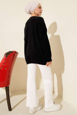 Basic Sakallı Yumoş Triko Tunik Siyah - Günün Seçilenleri