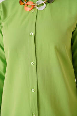 Basic Serisi Gömlek Fıstık Yeşili - Gömlek